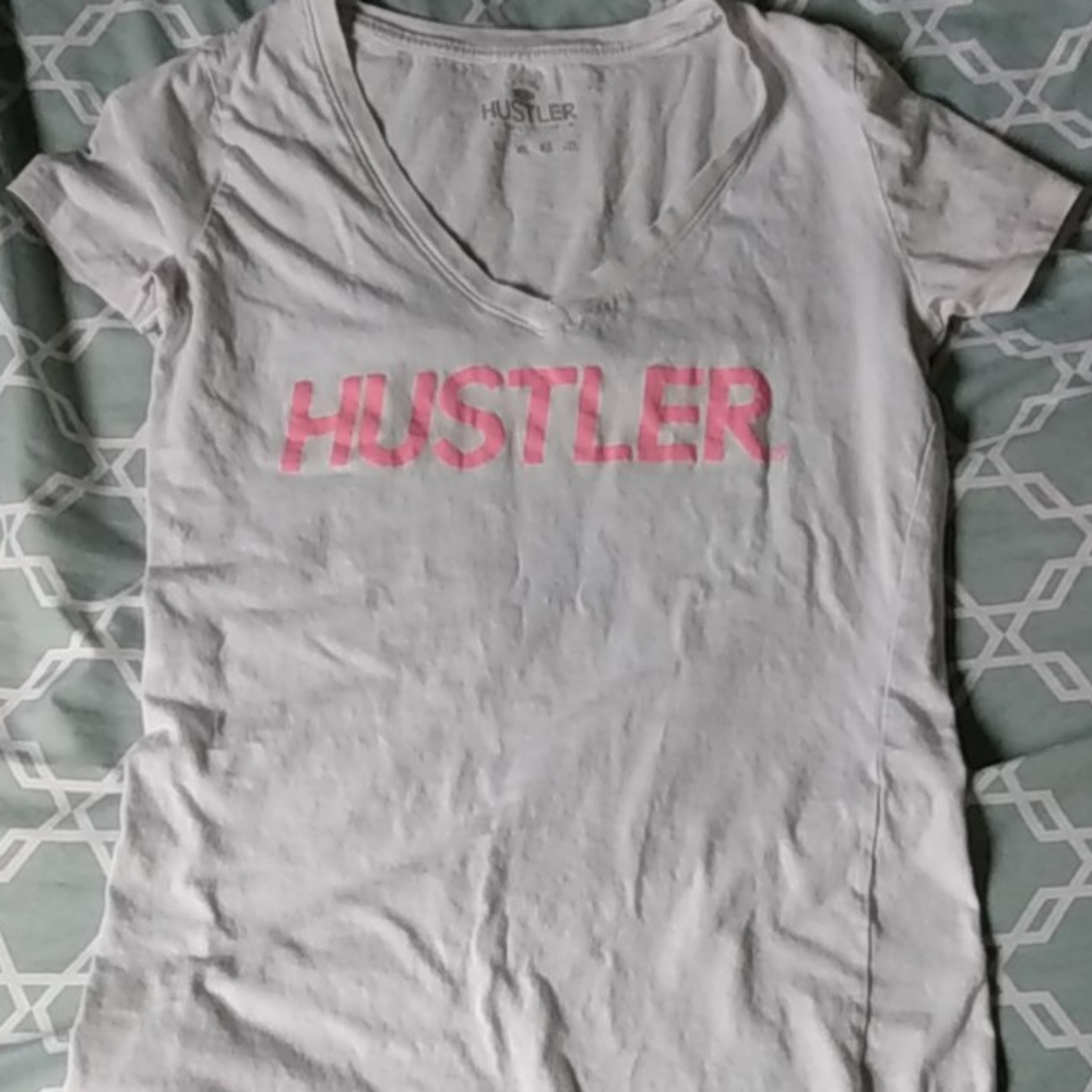 A hustler white  v-neck